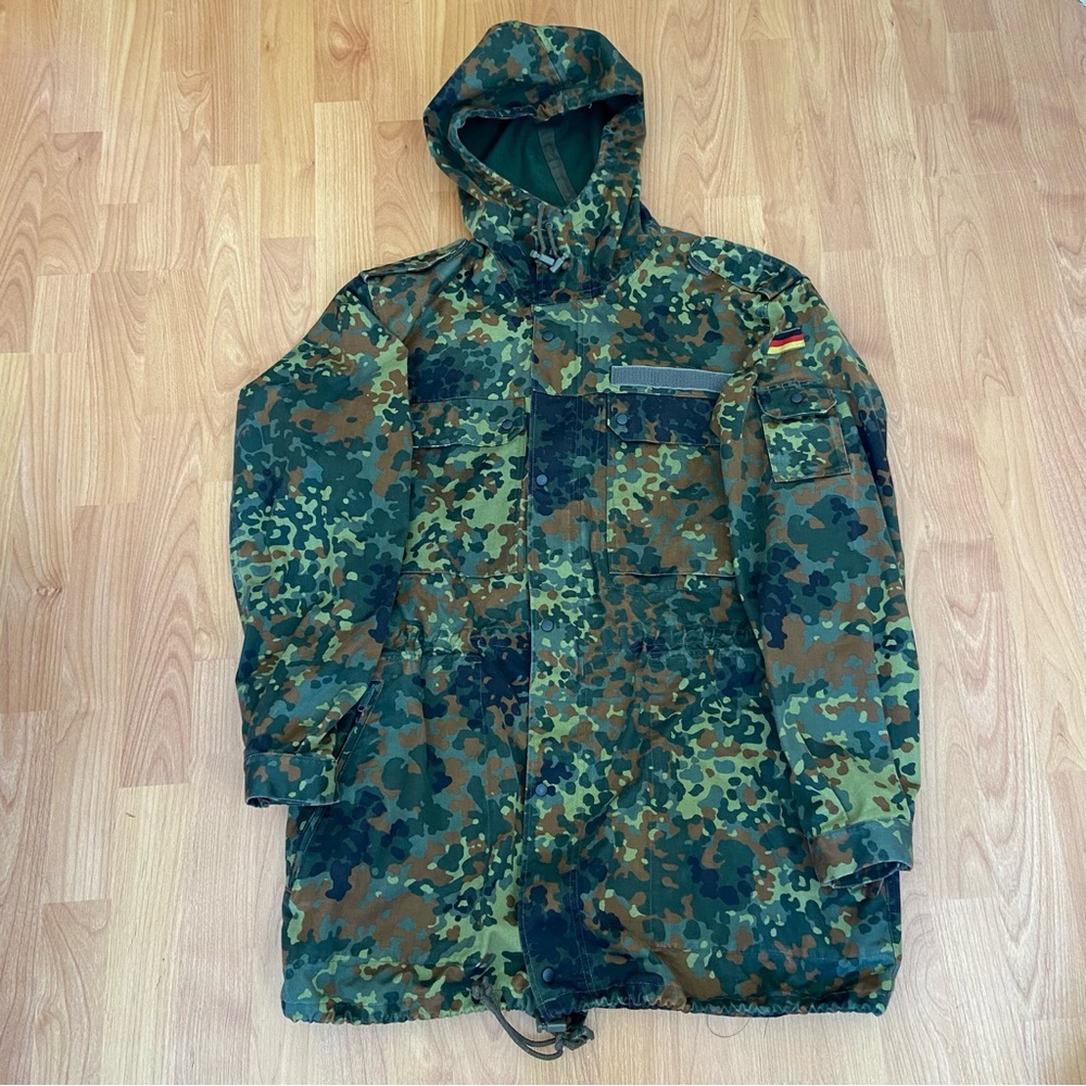 Original German Flecktran Hooded Parka Size Men’s Large